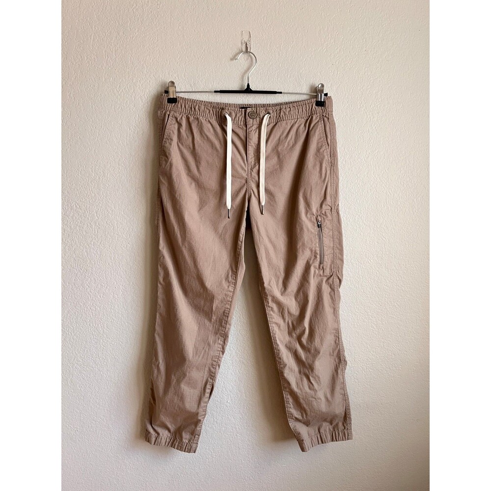 Quince Organic Stretch Ripstop Straight Pants in Morel Grey (Beige) Size MEDIUM